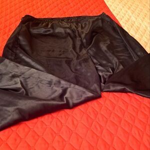 Black Satin PJ Pants Sixe 3X